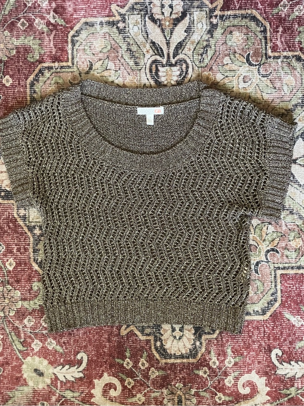 Gianni Bini gold sparkly sweater